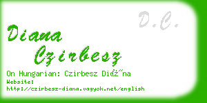 diana czirbesz business card